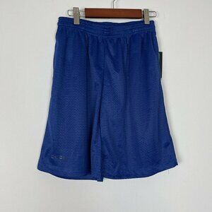 TSLA Tesla Blue Mesh Shorts Perfomance Training Hyper Dri Boys Size Medium